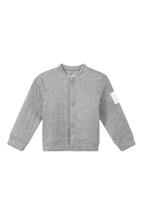 Quilted Buttoned Sweatshirt